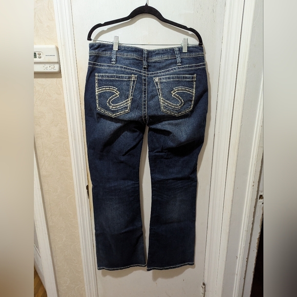 Silver Jeans Co. Size 10 Suki Boot cut Dark Blue Jeans - Picture 4 of 9